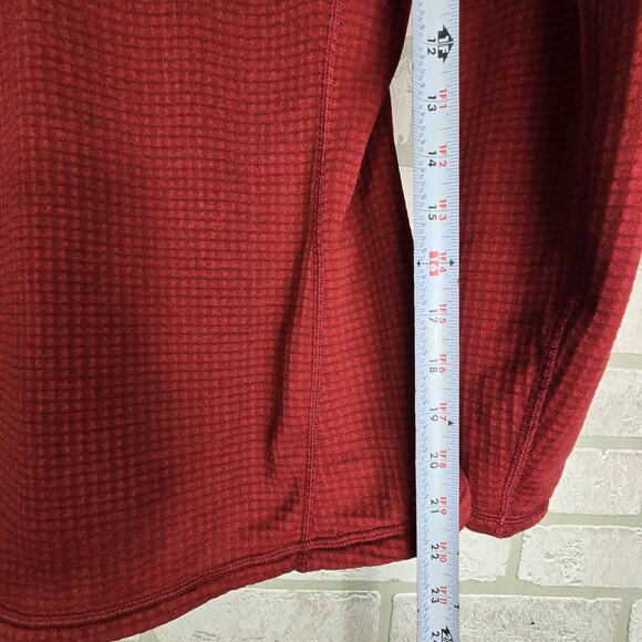 Patagonia R1 Polartec Full Zip Waffle Sweater Red Womens Size Medium. Flaws! - Picture 8 of 10